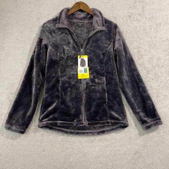 NEW 32 Degrees Heat Womens S Excalibur Gray Soft Fleece Jacket 100% Polyester - Picture 1 of 8